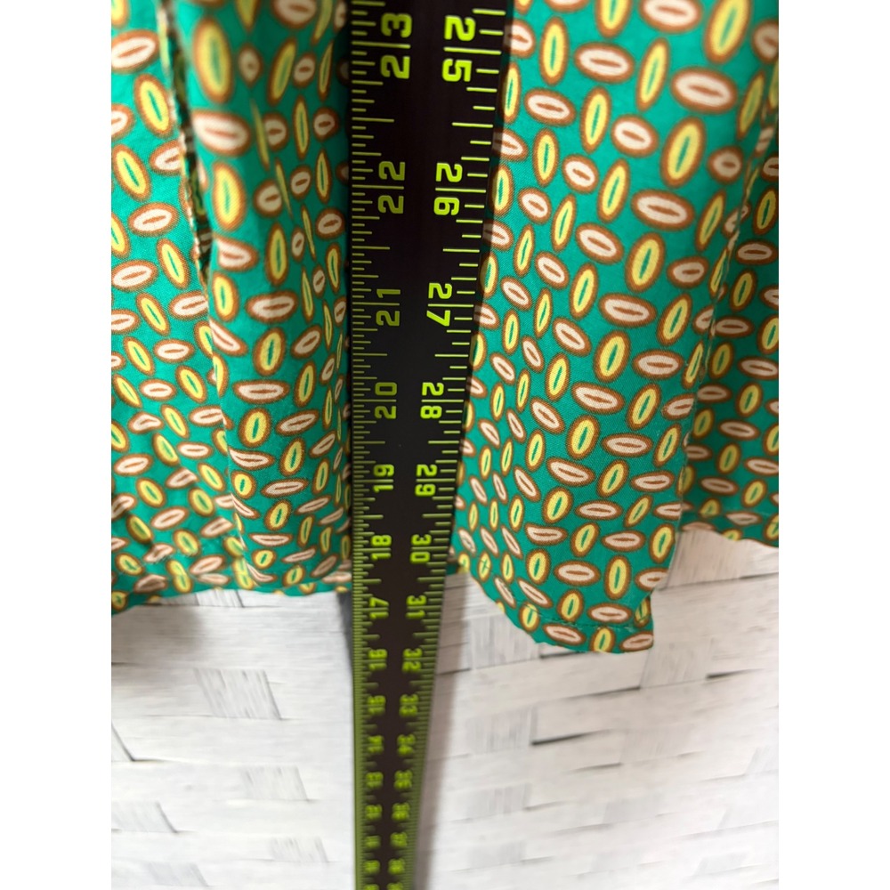eShakti Womens Blouse Button Down lightweight 100% Cotton v-Neck Plus Size - Picture 10 of 12